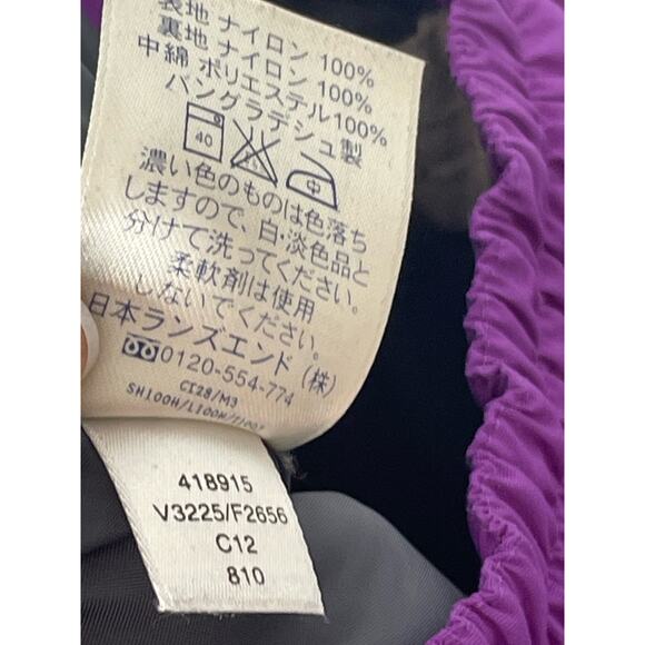 Lands End Kids Girls Snow Pants Purple Size 4 Grow-a-longs - Picture 5 of 8